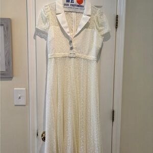 Likely Cream Lace Dress